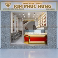 Thiết Kế Tiệm Vàng Kim Phúc Hưng, Vĩnh Long với 30m2